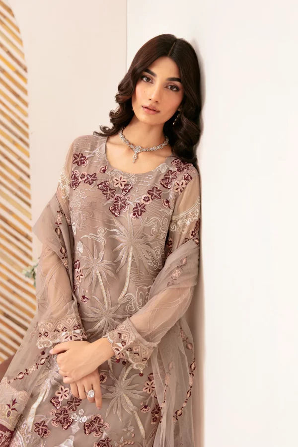 Ramsha Rangoon Semi Stitch Vol 12 | D-1206