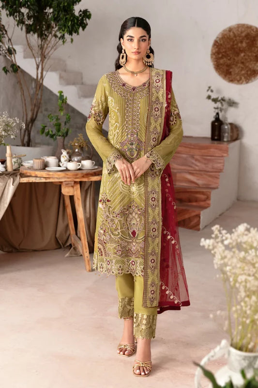 Ramsha Rangoon Semi Stitch Vol 12 | D-1203