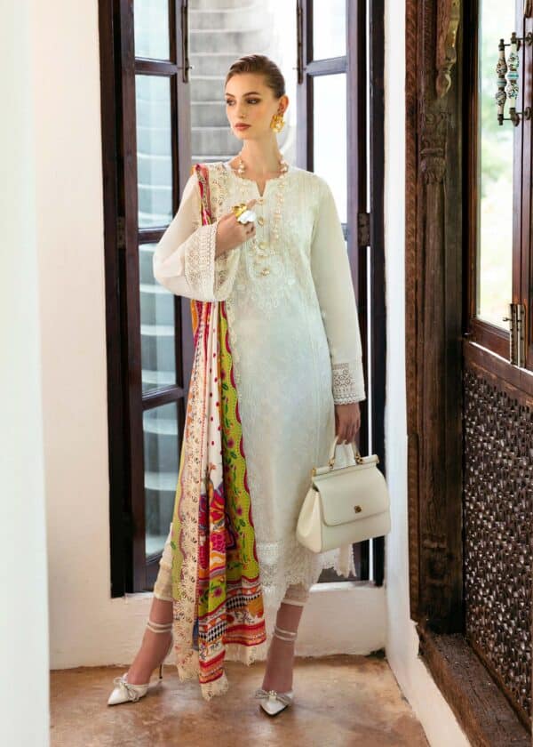 Kanwal Malik Unstitched Lawn | Mayal | 2024 | Cerise