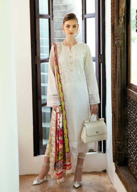 Kanwal Malik Unstitched Lawn | Mayal | 2024 | Cerise