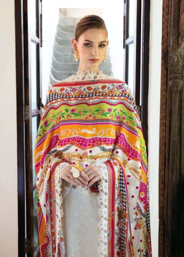 Kanwal Malik Unstitched Lawn | Mayal | 2024 | Cerise