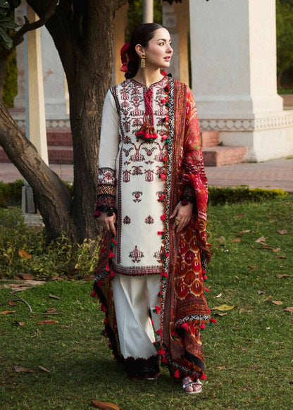 Hussain Rehar Summer Lawn 2024 | Fawn