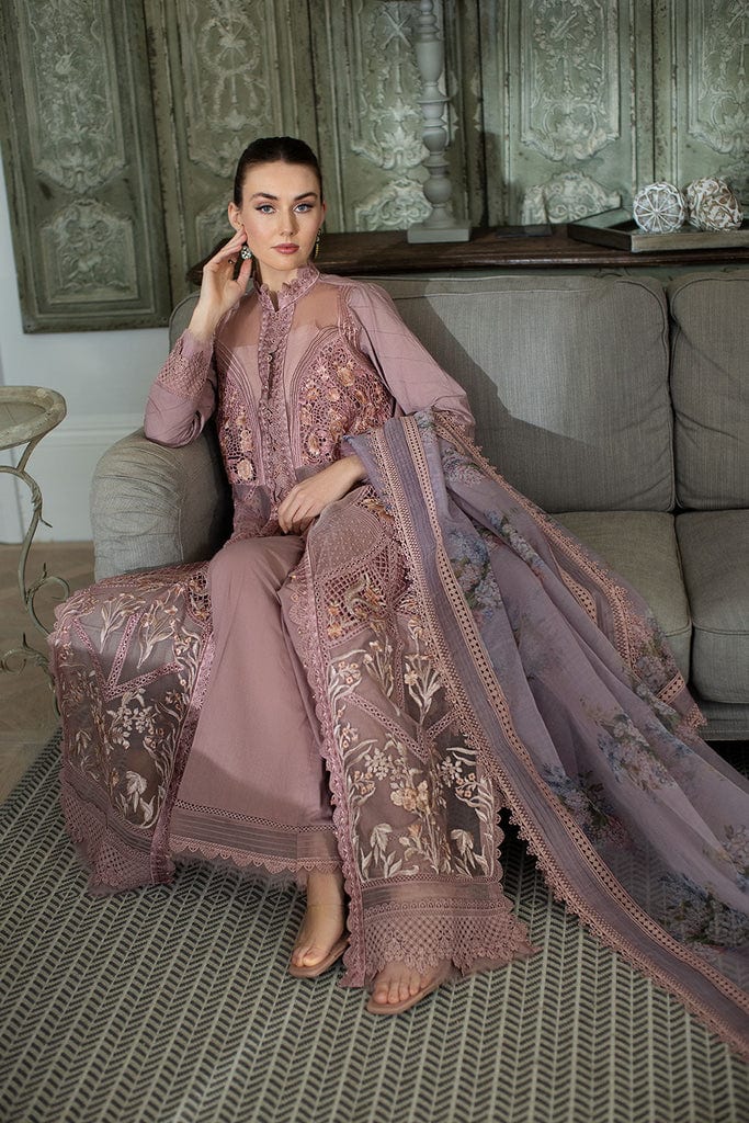 Sobia Nazir Luxury Lawn 2024 | Voilet Suit-Set