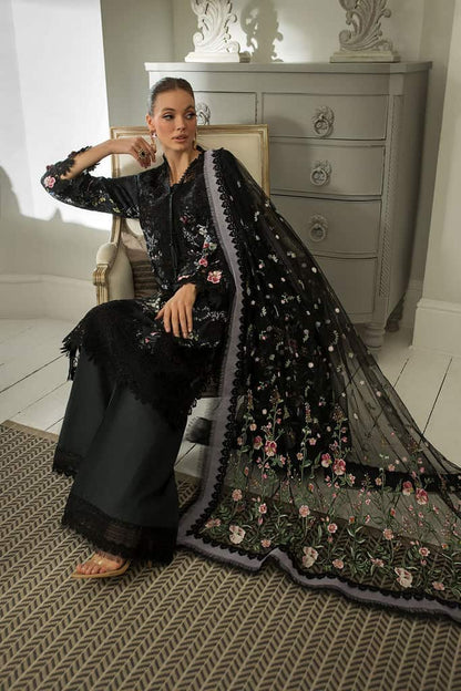 Sobia Nazir Luxury Lawn 2024 | Black Suit-Set