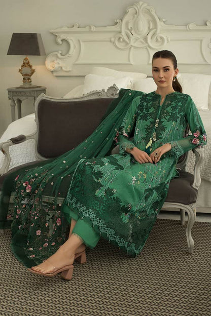 Sobia Nazir Luxury Lawn 2024 | Green Suit-Set