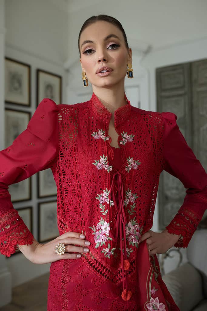 Sobia Nazir Luxury Lawn 2024 | Red Suit-Set