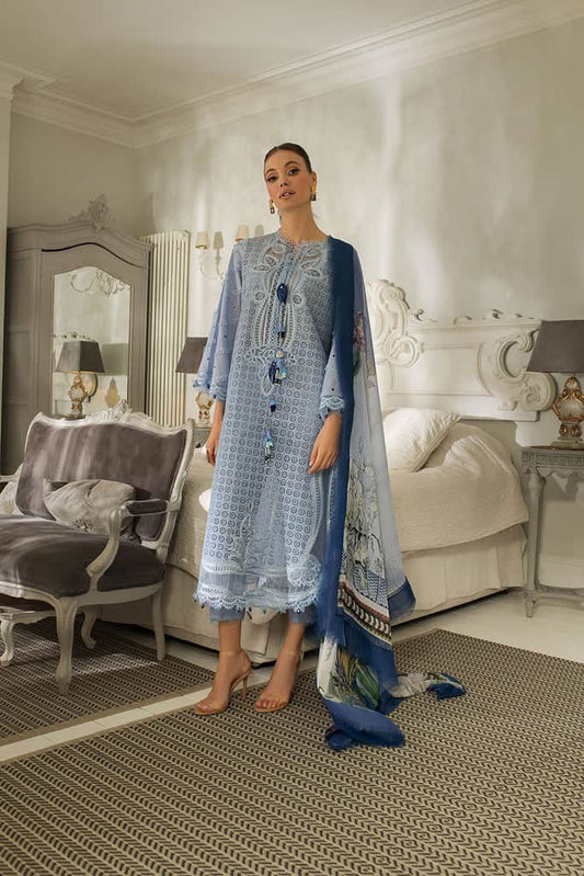 Sobia Nazir Luxury Lawn 2024 | Blue Suit-Set