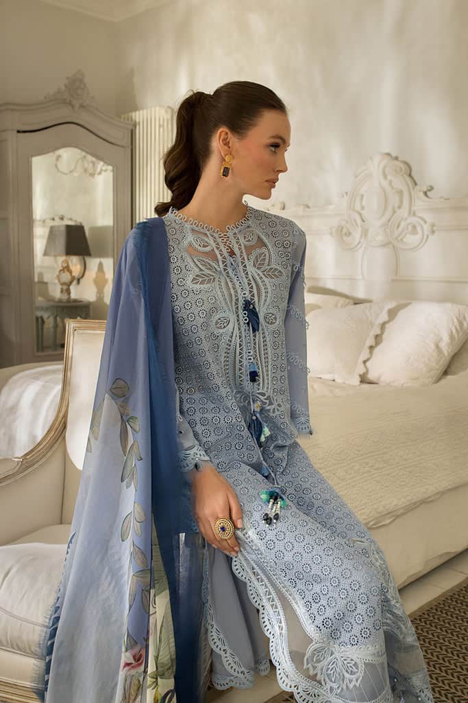 Sobia Nazir Luxury Lawn 2024 | Blue Suit-Set