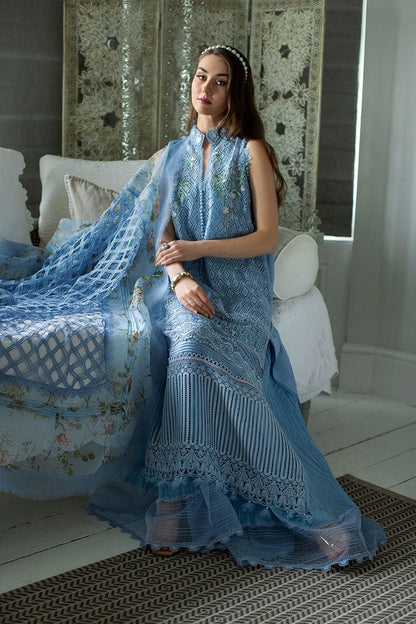 Sobia Nazir Luxury Lawn 2024 | Blue Suit-Set