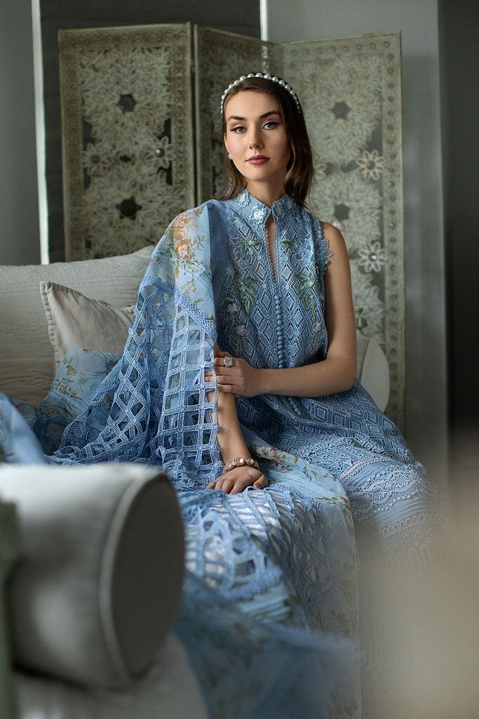 Sobia Nazir Luxury Lawn 2024 | Blue Suit-Set