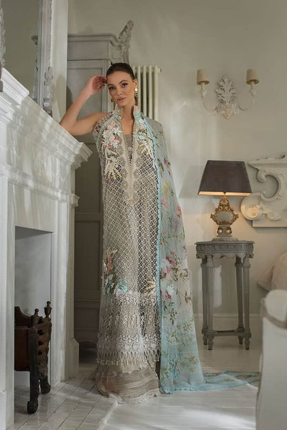 Sobia Nazir Luxury Lawn 2024 | Grey Suit-Set