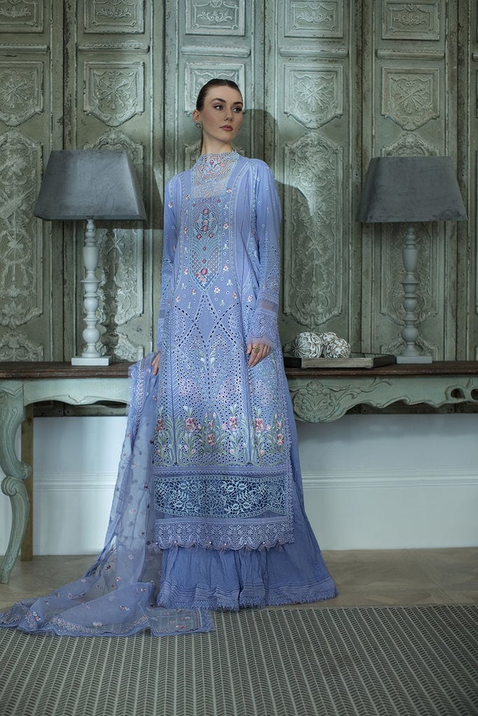 Sobia Nazir Luxury Lawn 2024 | Blue Suit-Set