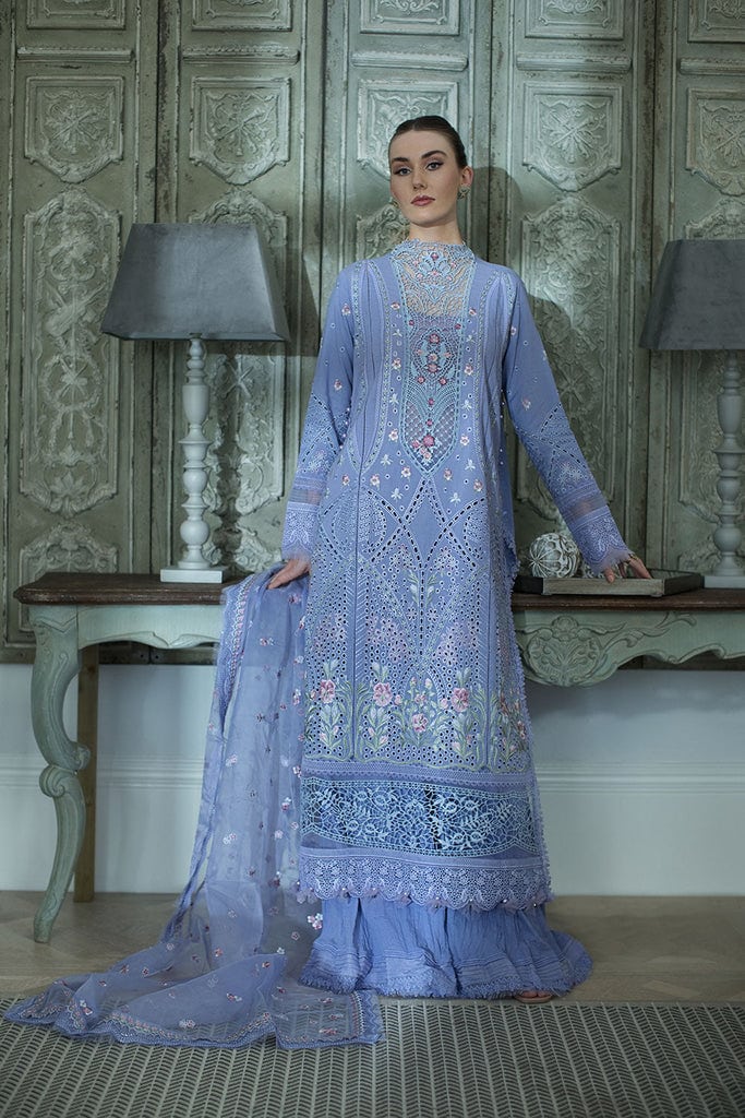 Sobia Nazir Luxury Lawn 2024 | Blue Suit-Set