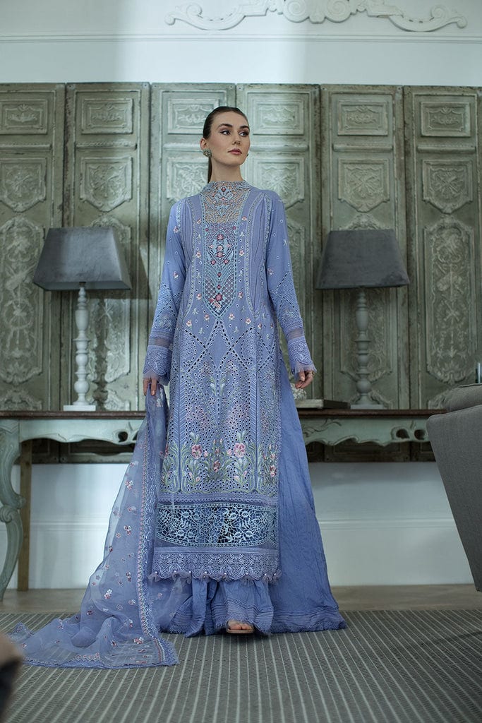 Sobia Nazir Luxury Lawn 2024 | Blue Suit-Set