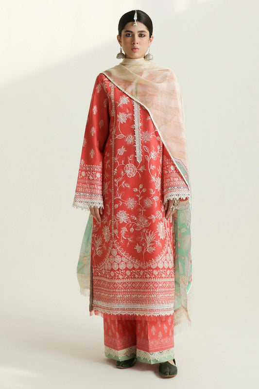 Zara Shahjahan Luxury Lawn 2024 | MAHI-1A