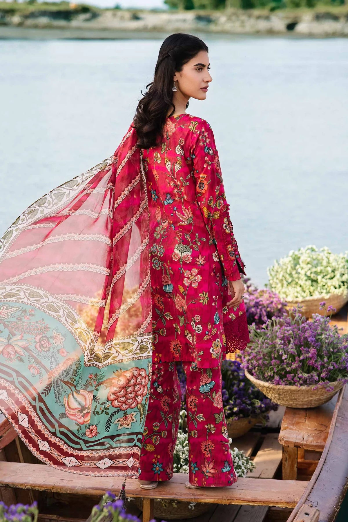 Maria.B M.Basics Embroidered Lawn 2024 | 402-B