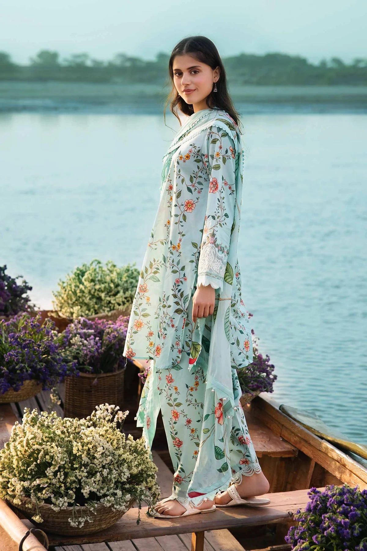 Maria.B M.Basics Embroidered Lawn 2024 | 406-B