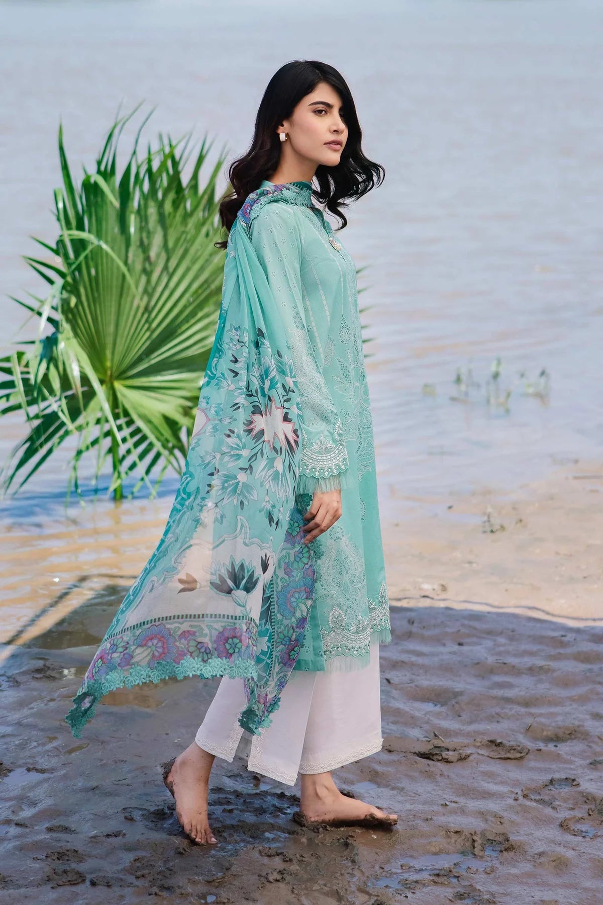 Maria.B M.Basics Embroidered Lawn 2024 | 408-A