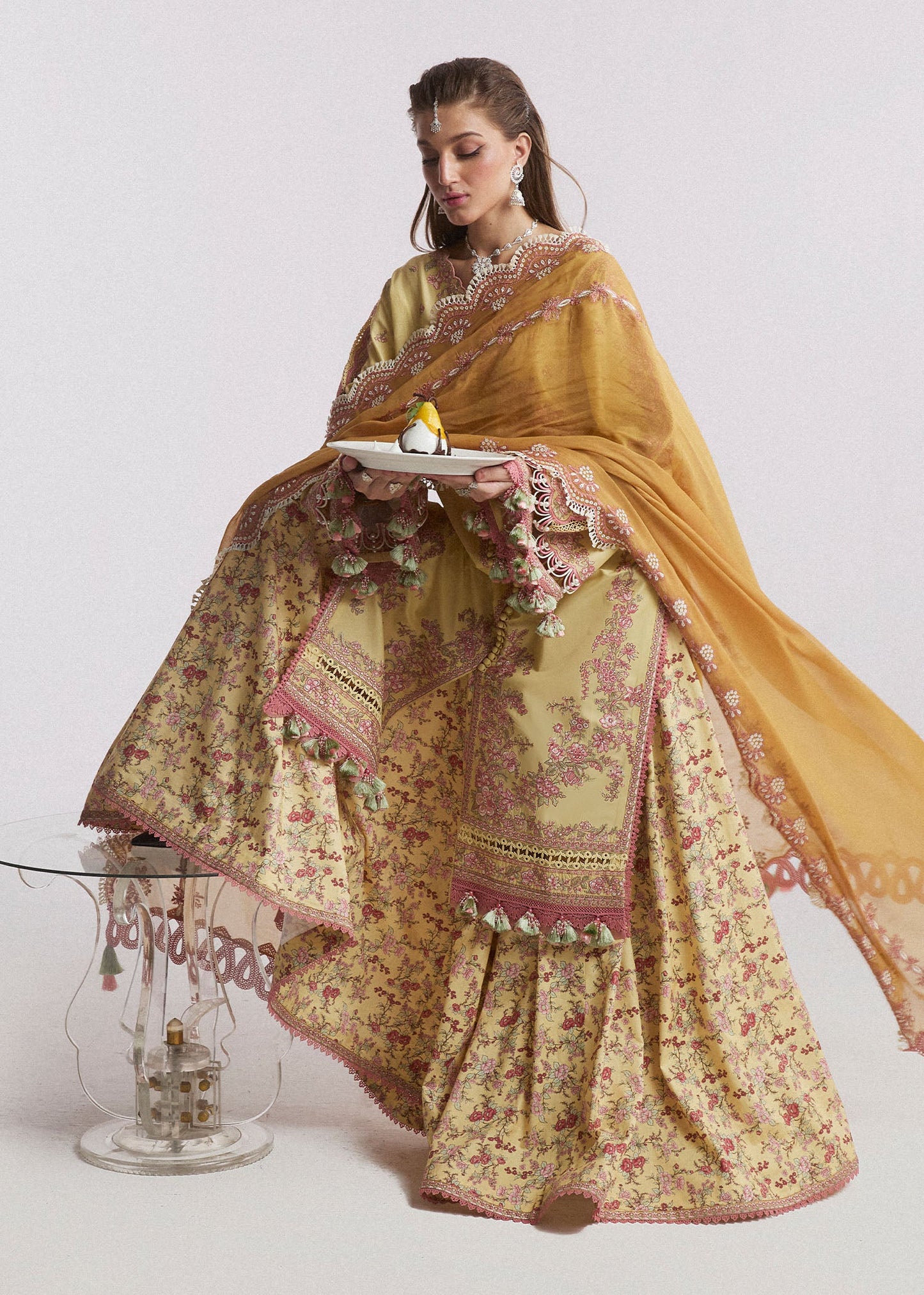 Hussain Rehar SS Lawn Eid Unstitched Collection’24 | Limone