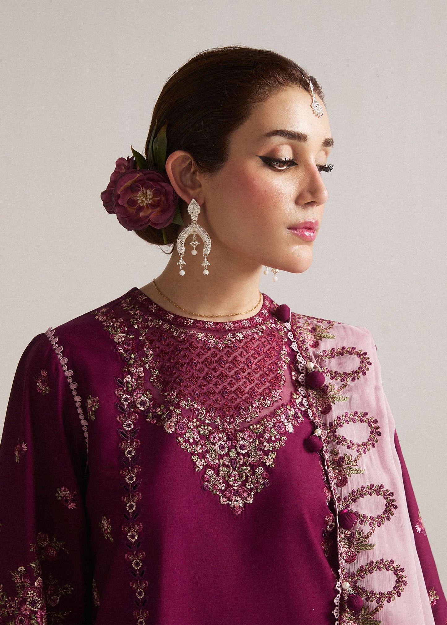 Hussain Rehar SS Lawn Eid Unstitched Collection’24 | Sangria