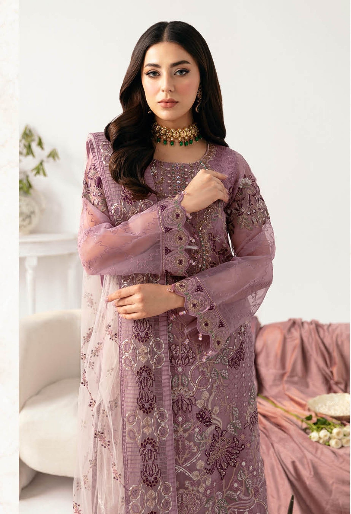 Minhal By Ramsha Unstitched Formal Collection 2024 Vol-11 | RSH24M M-1107