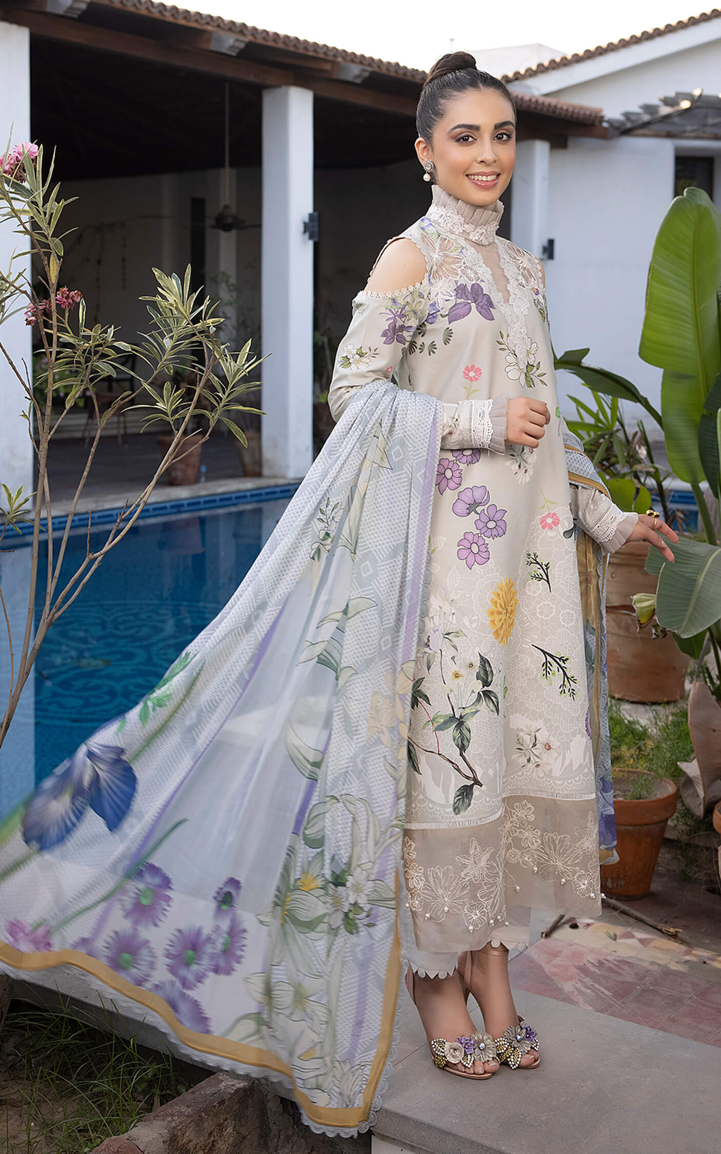 Asifa and Nabeel Meraki Lawn Vol 2 | Sarmayi MK-16