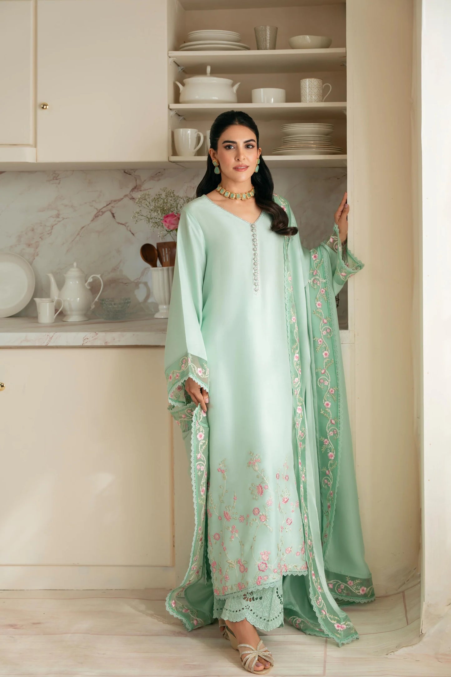 Agha Noor Festive Formals - Aqua Aiman