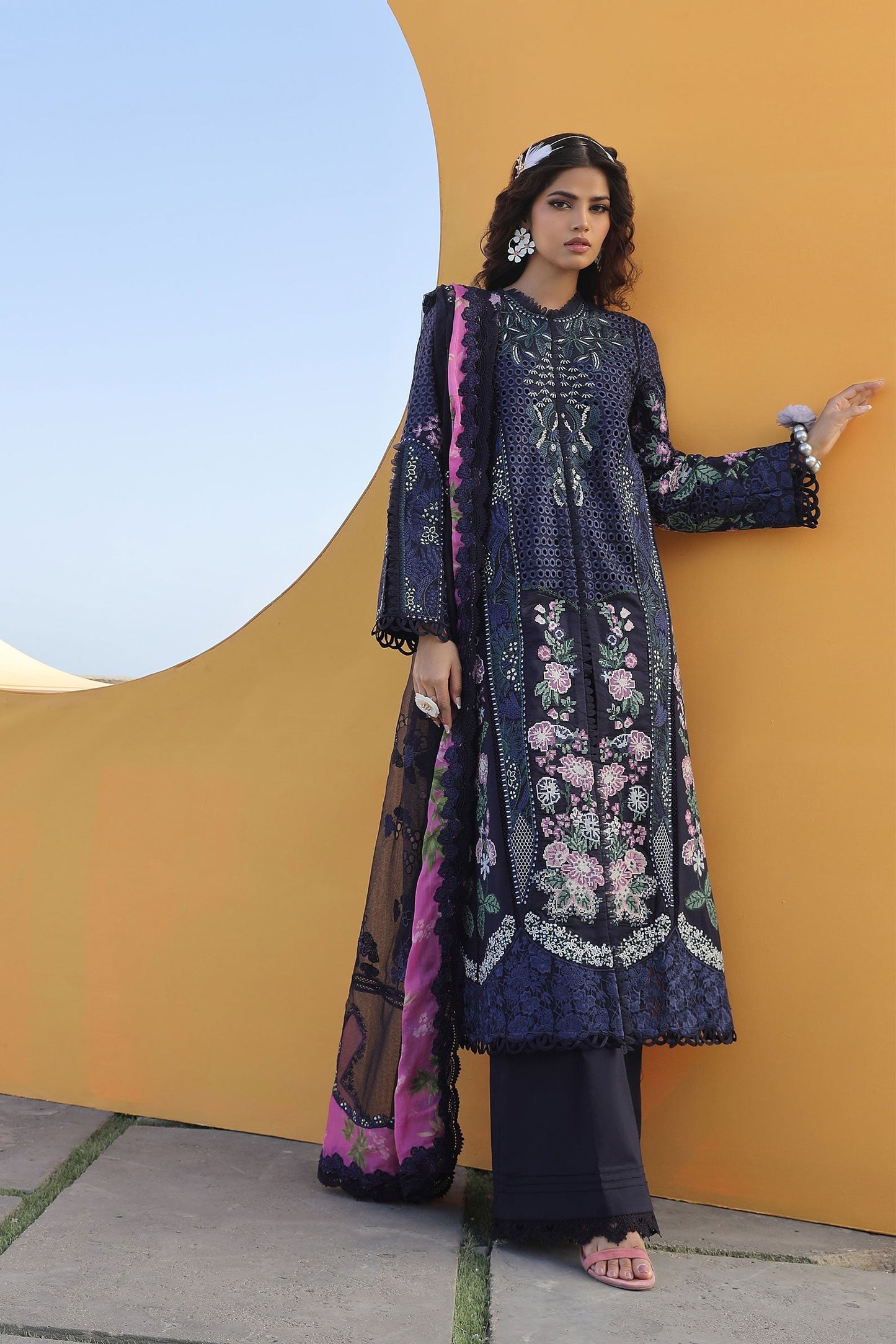 Maryam Hussain Luxury Lawn 24 | ZOYA