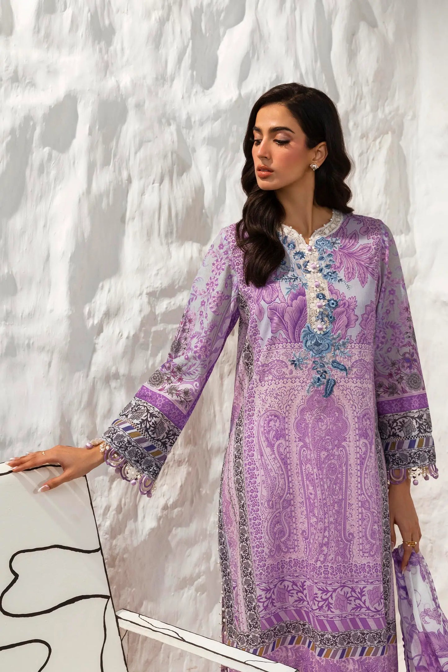 Sana Safinaz Muzlin Lawn | Spring V2 | M242-006B-CI