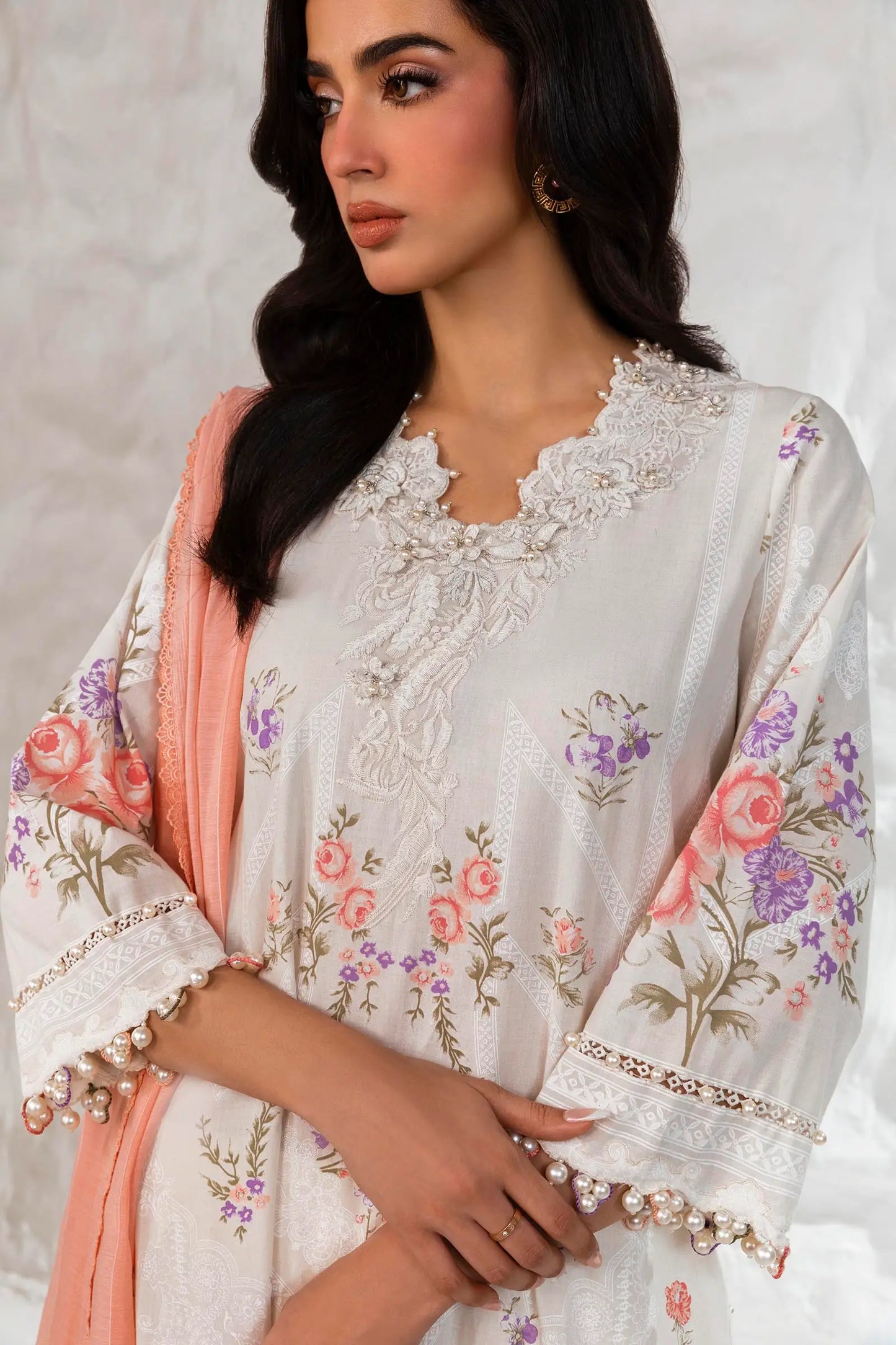 Sana Safinaz Muzlin Lawn | Spring V2 | M242-007B-DG