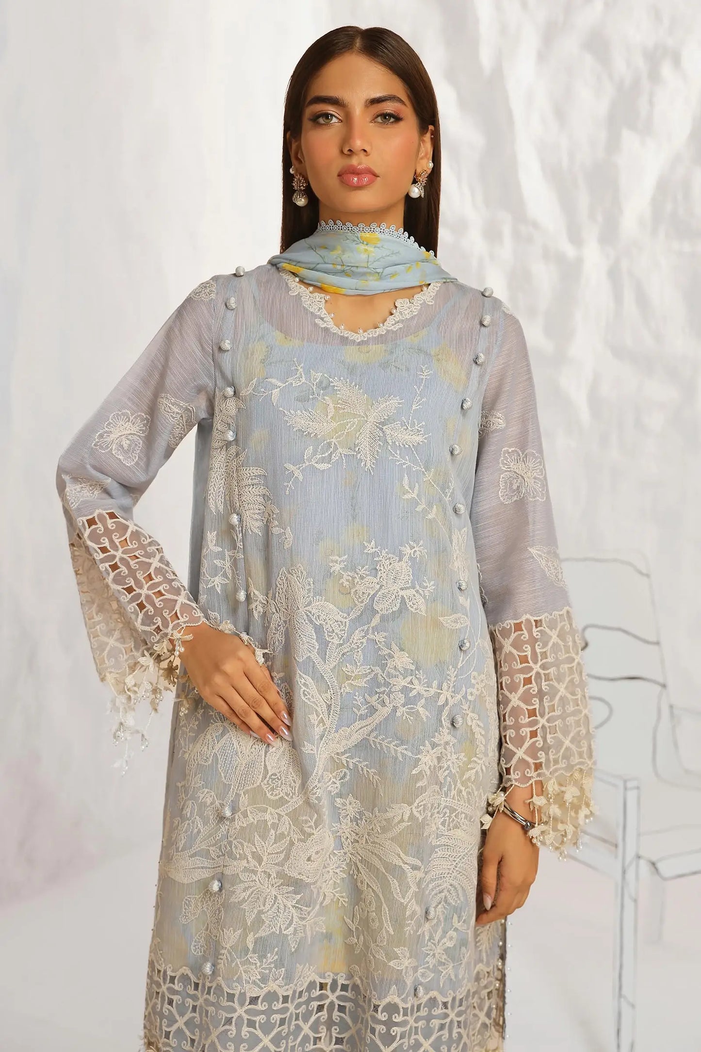 Sana Safinaz Muzlin Lawn | Spring V2 | M242-016A-CJ