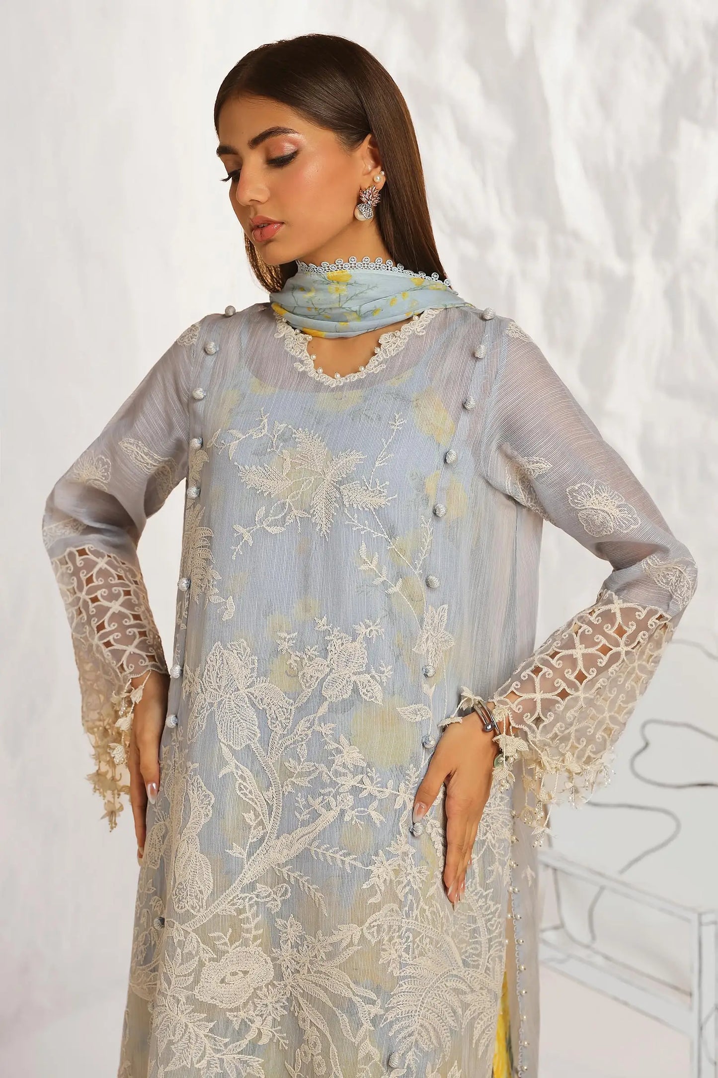 Sana Safinaz Muzlin Lawn | Spring V2 | M242-016A-CJ