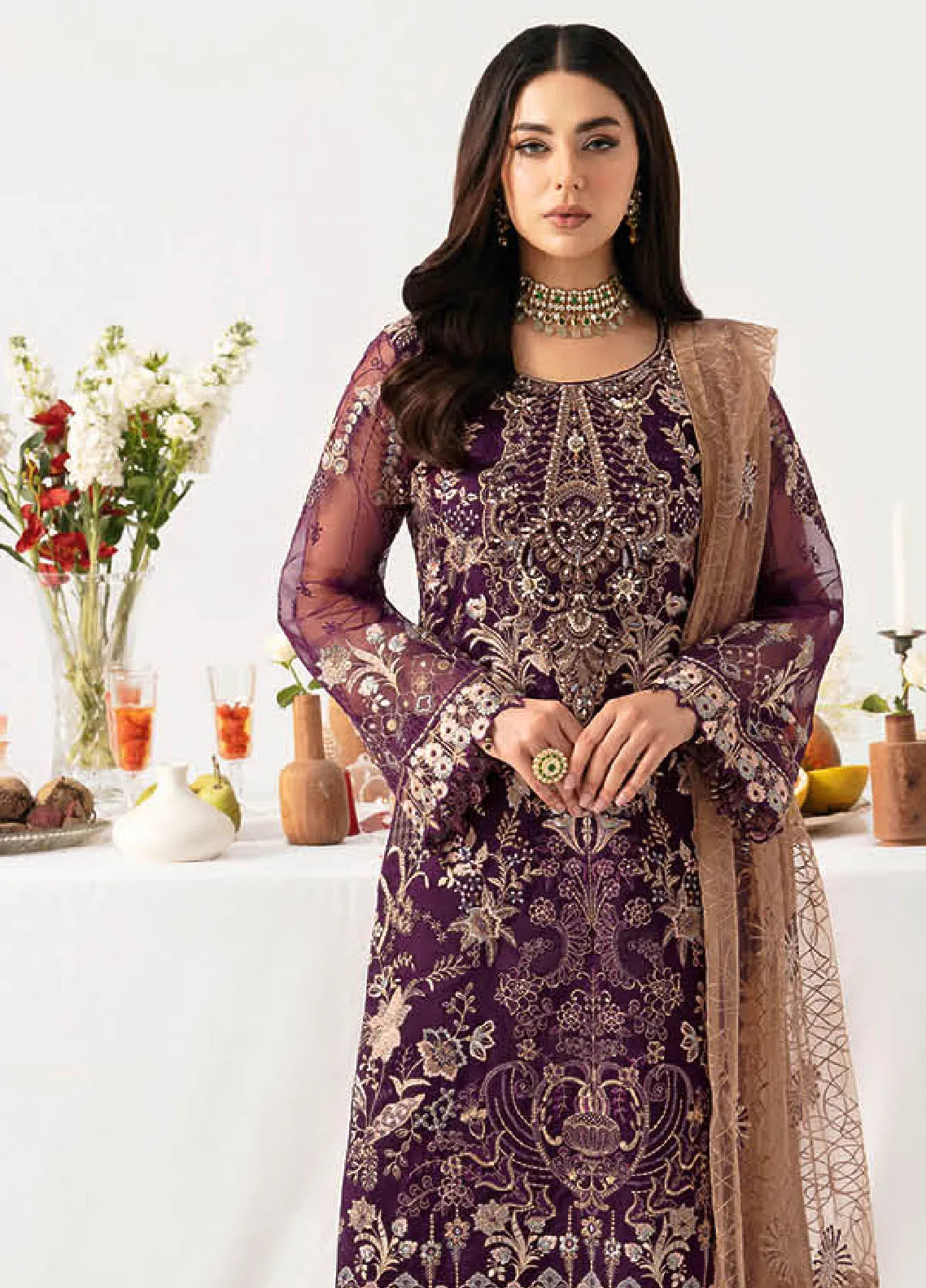 Minhal By Ramsha Unstitched Formal Collection 2024 Vol-11 | RSH24M M-1109