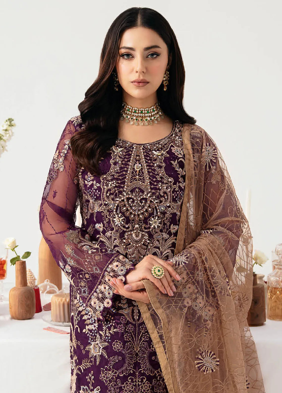 Minhal By Ramsha Unstitched Formal Collection 2024 Vol-11 | RSH24M M-1109