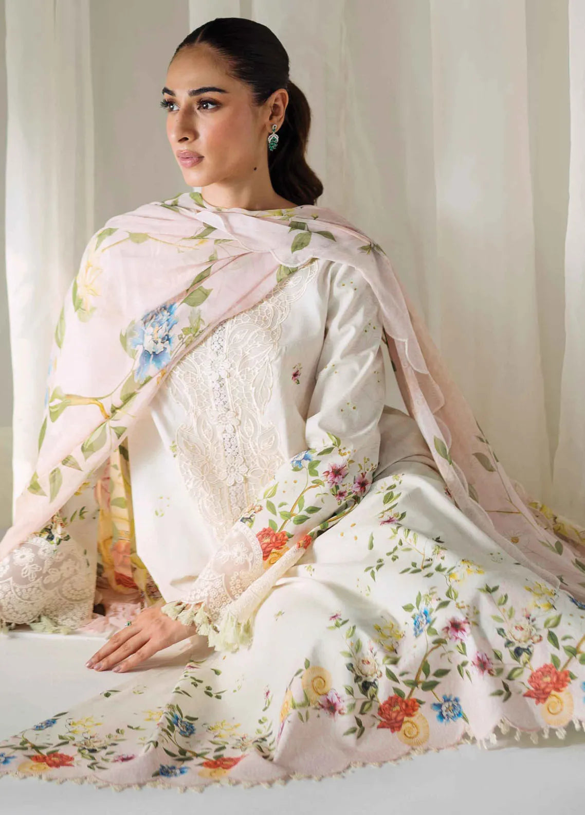 Qprints By Qalamkar Embroidered Lawn 2024 | QLM24QP AR-03 Jose