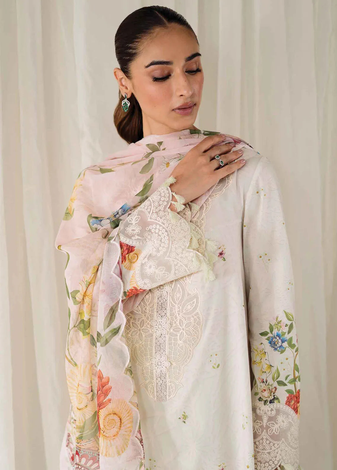 Qprints By Qalamkar Embroidered Lawn 2024 | QLM24QP AR-03 Jose