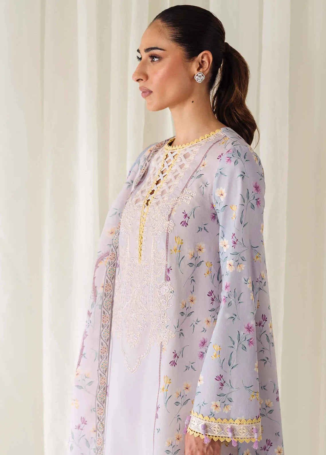 Qprints By Qalamkar Embroidered Lawn 2024 | QLM24QP AR-06 Orane