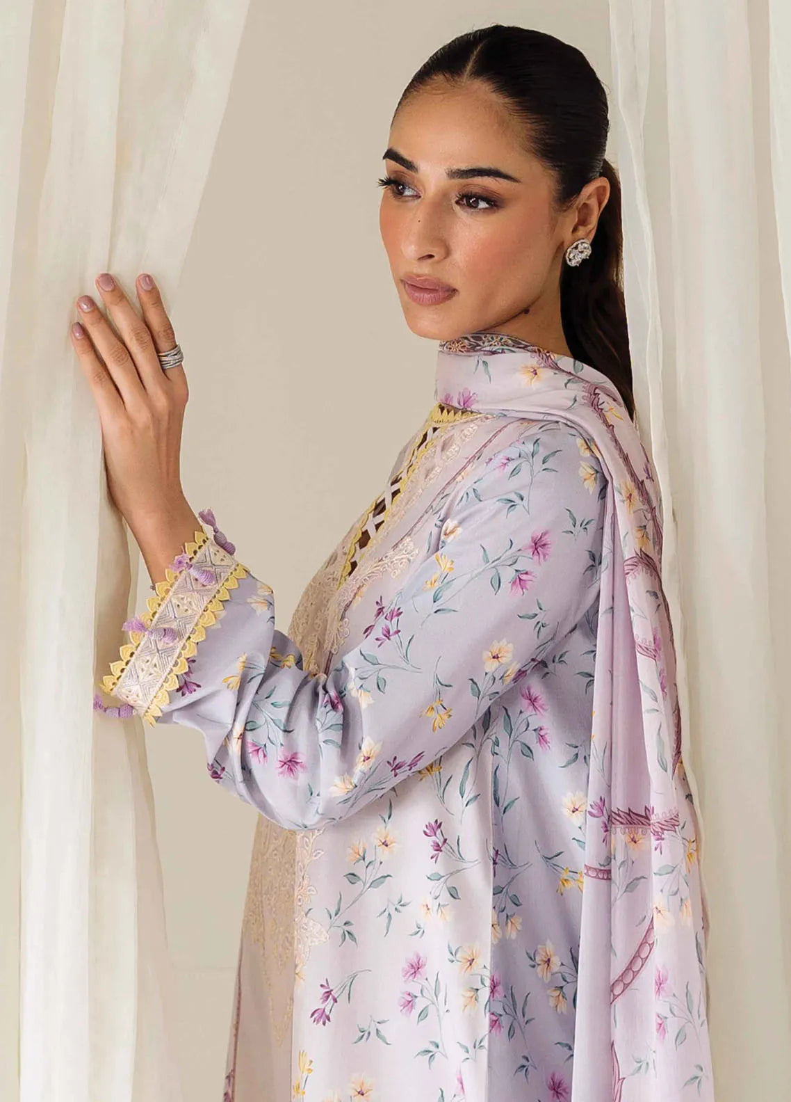 Qprints By Qalamkar Embroidered Lawn 2024 | QLM24QP AR-06 Orane