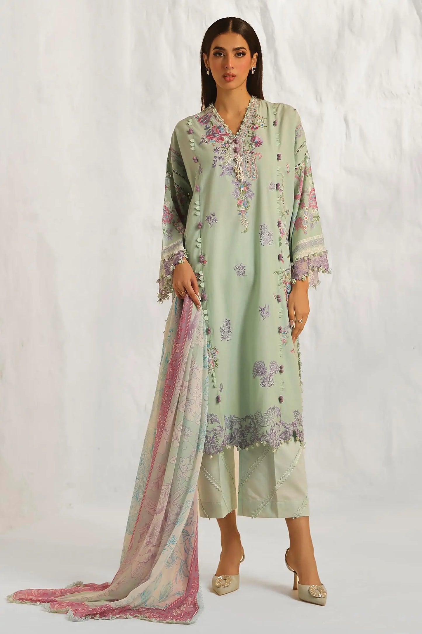 Sana Safinaz Muzlin Lawn | Spring V2 | M242-019B-CJ