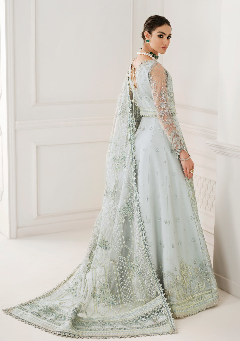 Baroque Chantelle Luxury Embroidered Collection Gown Dress