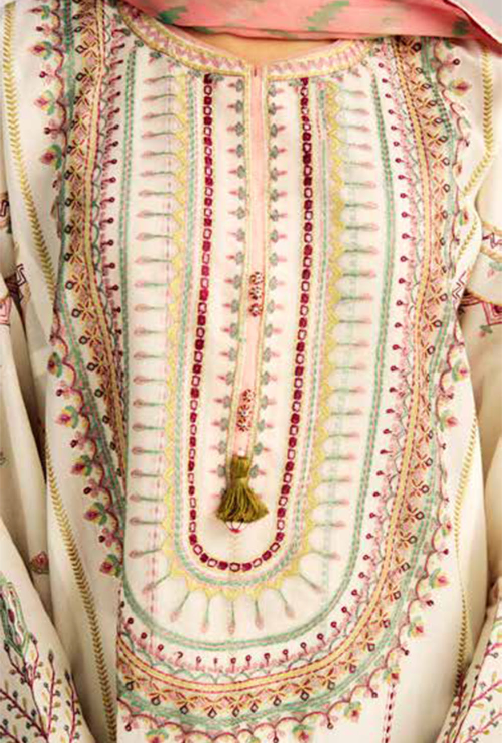 Coco By Zara Shahjahan Unstitched Lawn Summer Collection 4B – White