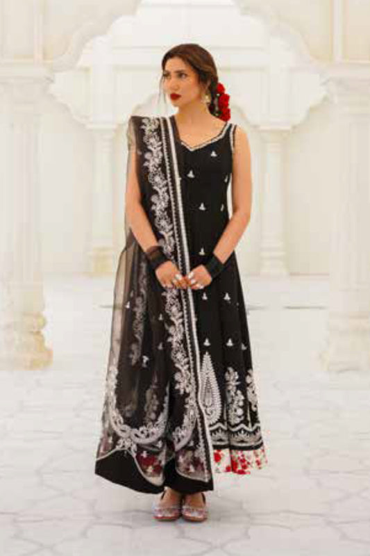 Zara Shahjahan S/S Luxury Lawn 23 Collection - Black Suit Set